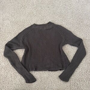 Garage ribbed green sweater. Size small.